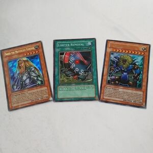 Yugioh 3 holo cards vintage